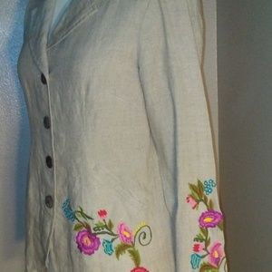 Linen Embroidered SMALL CAITE